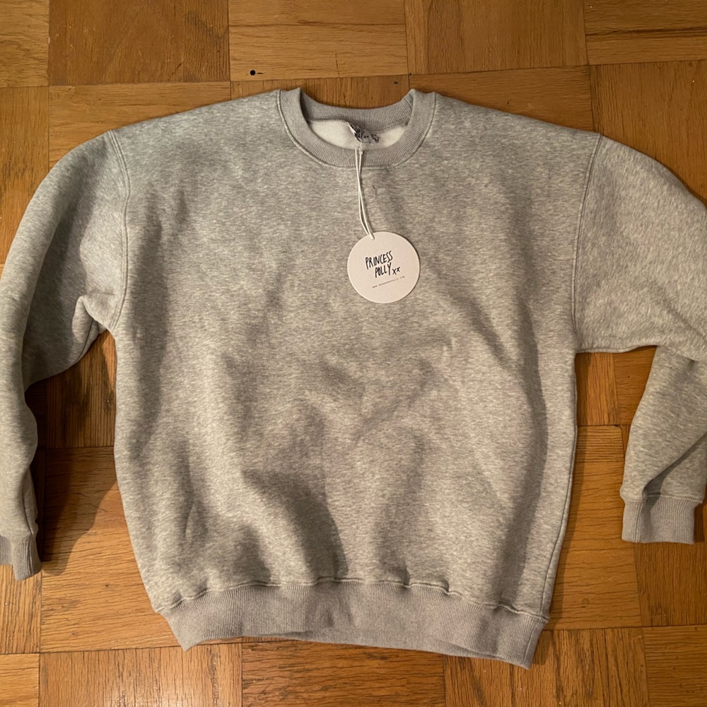 Princess polly CLUB BASIC CREWNECK SWEATSHIRT GREY